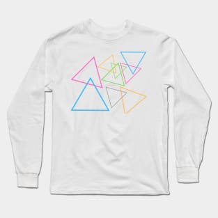 Triangle Texture Long Sleeve T-Shirt